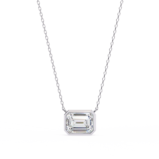 Brilliance Charm Pendant (Emerald Cut)