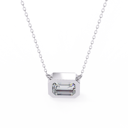 Brilliance Charm Pendant (Emerald Cut)