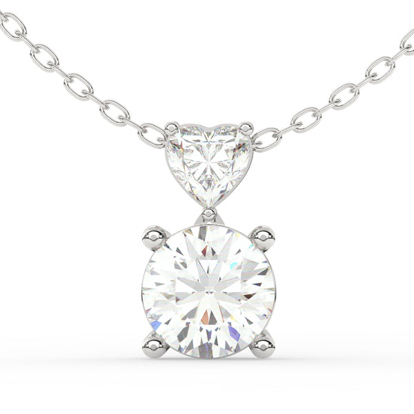 Hearts and Round Pendant