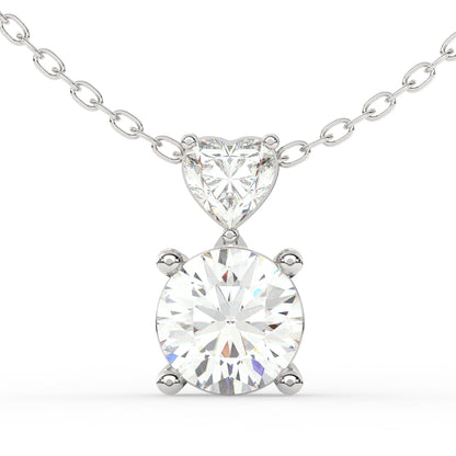 Hearts and Round Pendant