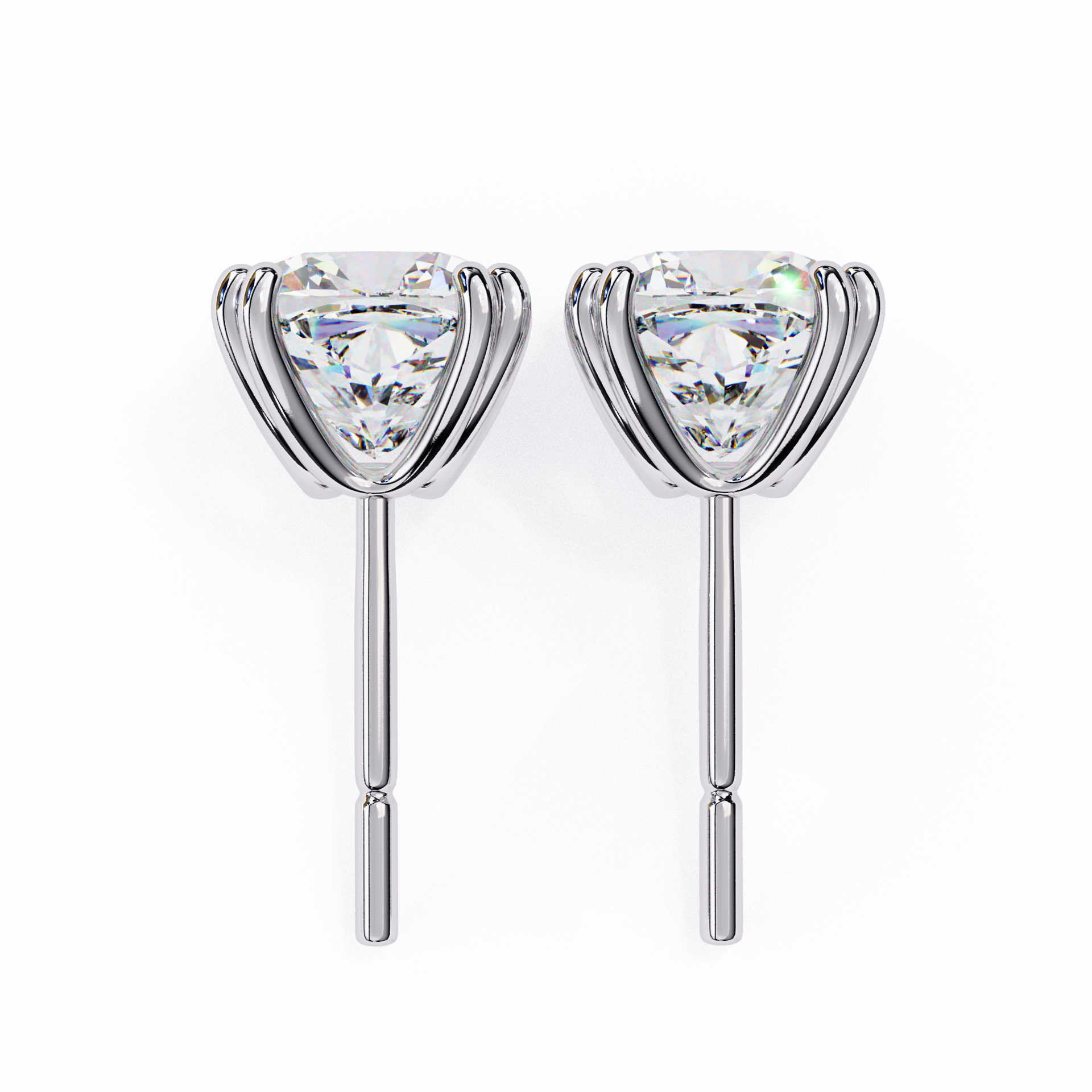 Stellar Luxe Earrings (Cushion cut-Eight Prongs)