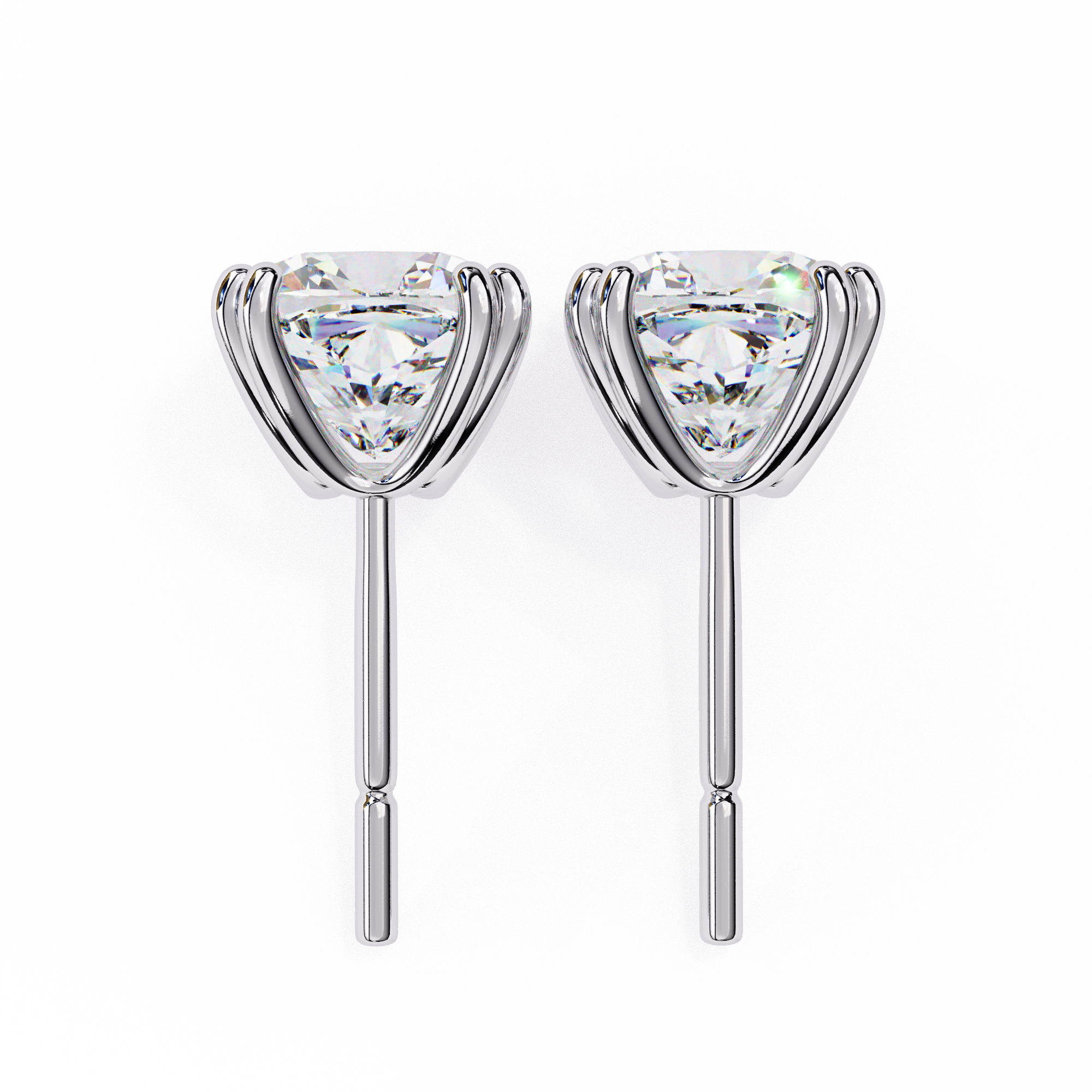 Stellar Luxe Earrings (Cushion cut-Eight Prongs)