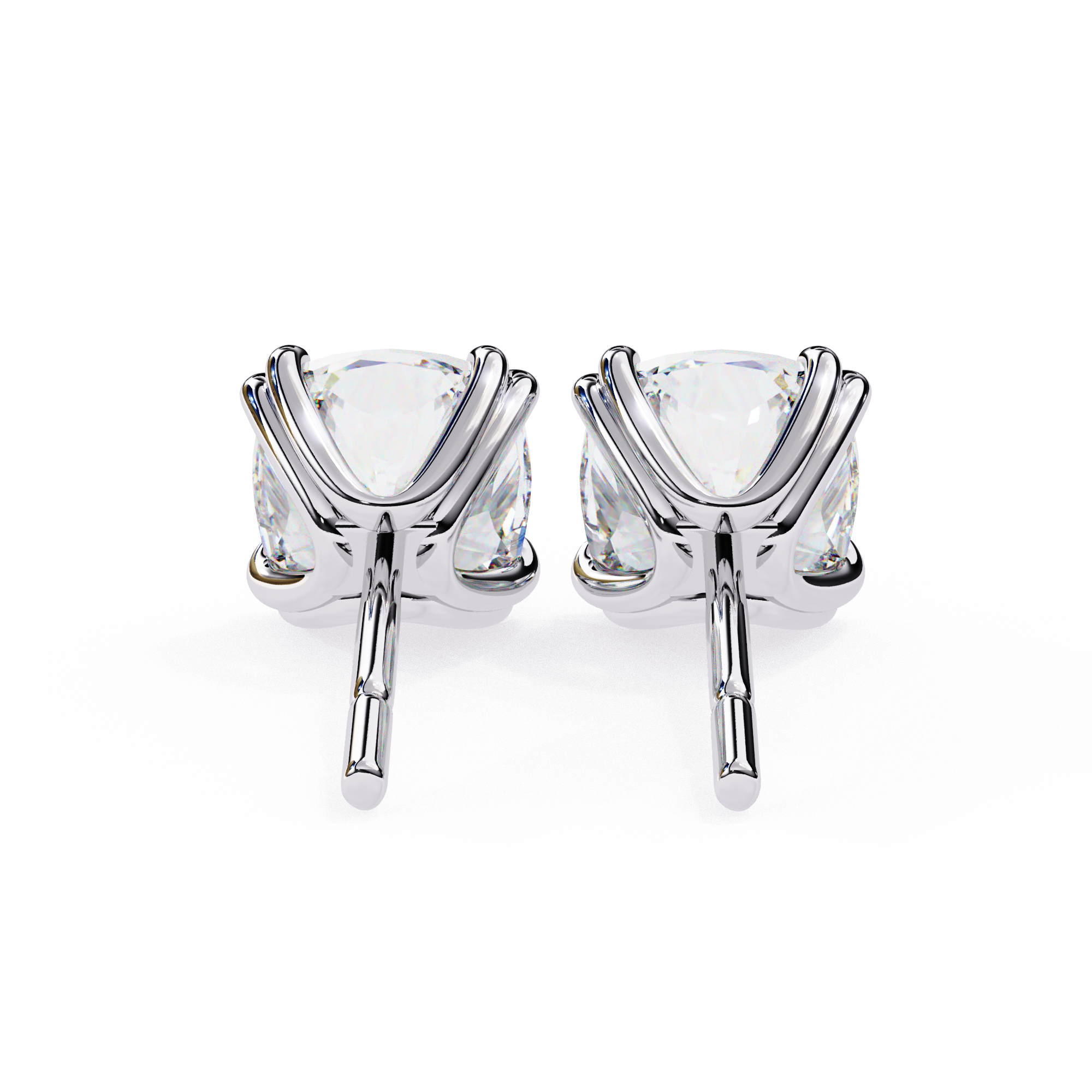 Stellar Luxe Earrings (Cushion cut-Eight Prongs)