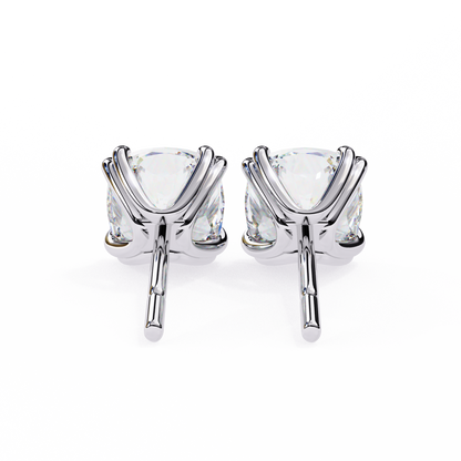 Stellar Luxe Earrings (Cushion cut-Eight Prongs)