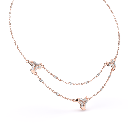 Glimmering Horizon Diamond Necklace