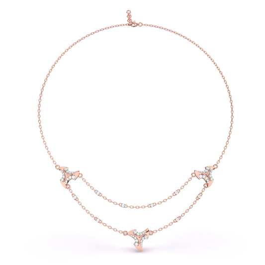 Glimmering Horizon Diamond Necklace