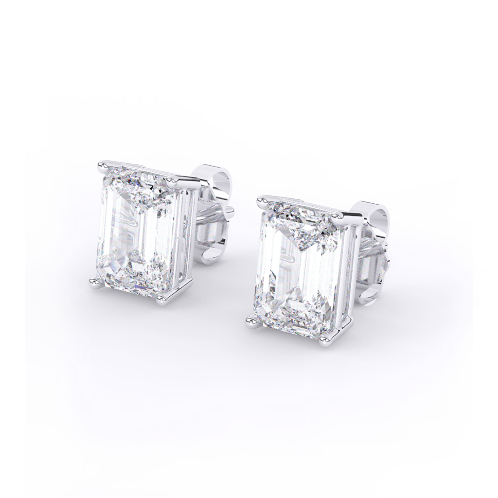 Stellar Luxe Earrings (Emerald Cut)