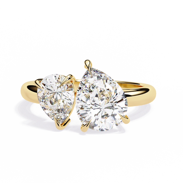 Pear Duet Ring