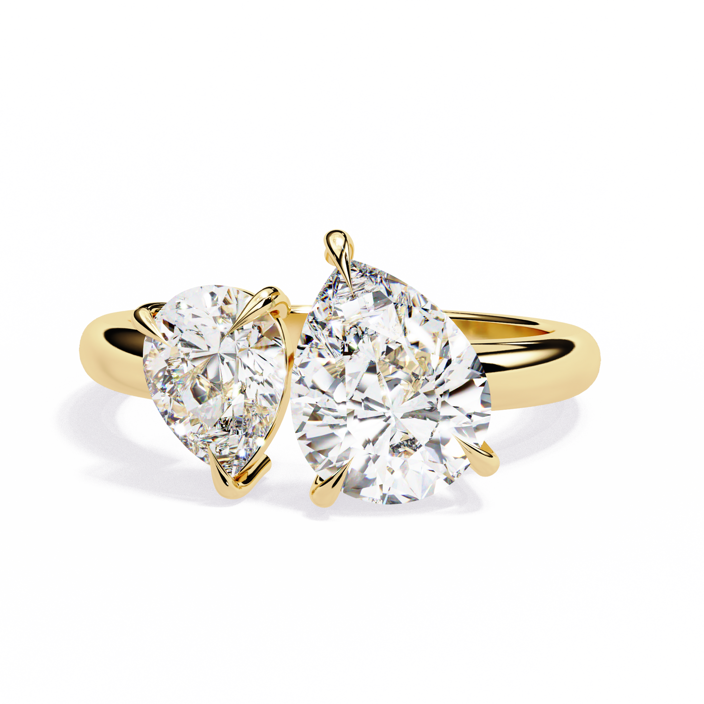 Pear Duet Ring