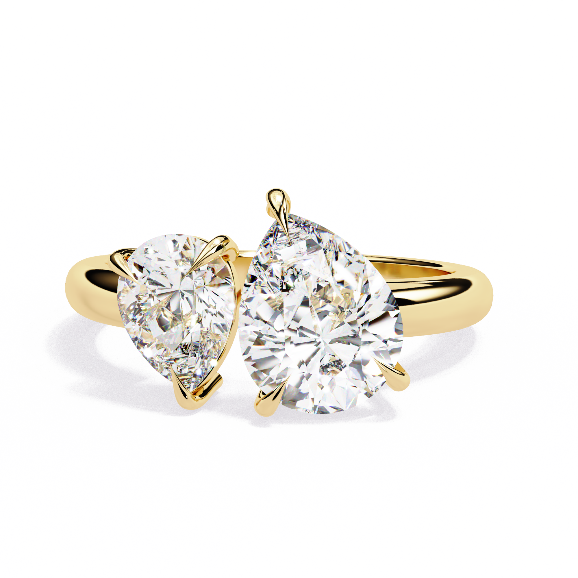 Pear Duet Ring