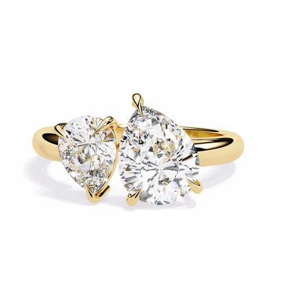 Pear Duet Ring