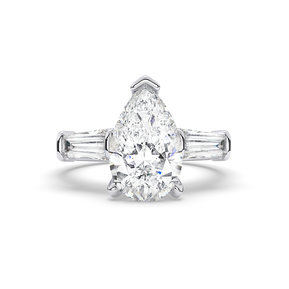 Pristine Pear Engagement Ring