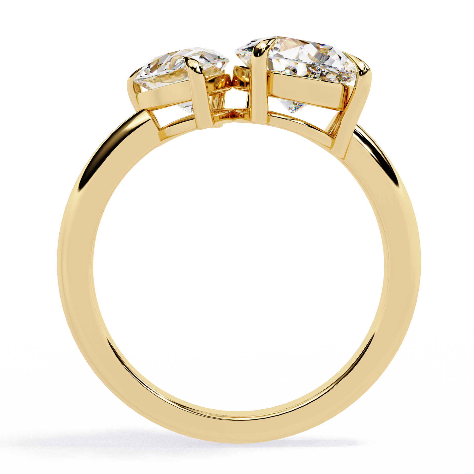 Pear Duet Ring