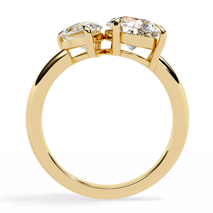 Pear Duet Ring