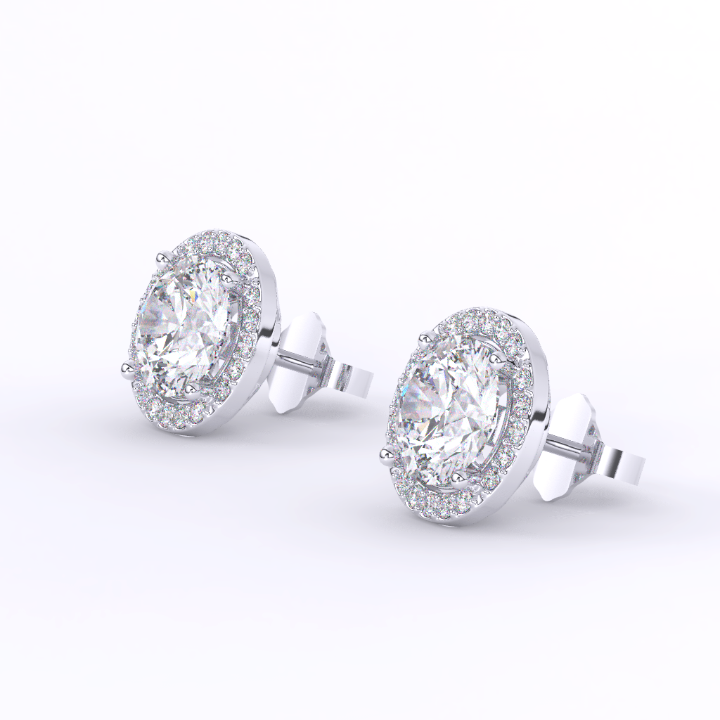 Stellar Luxe Earrings (Halo)