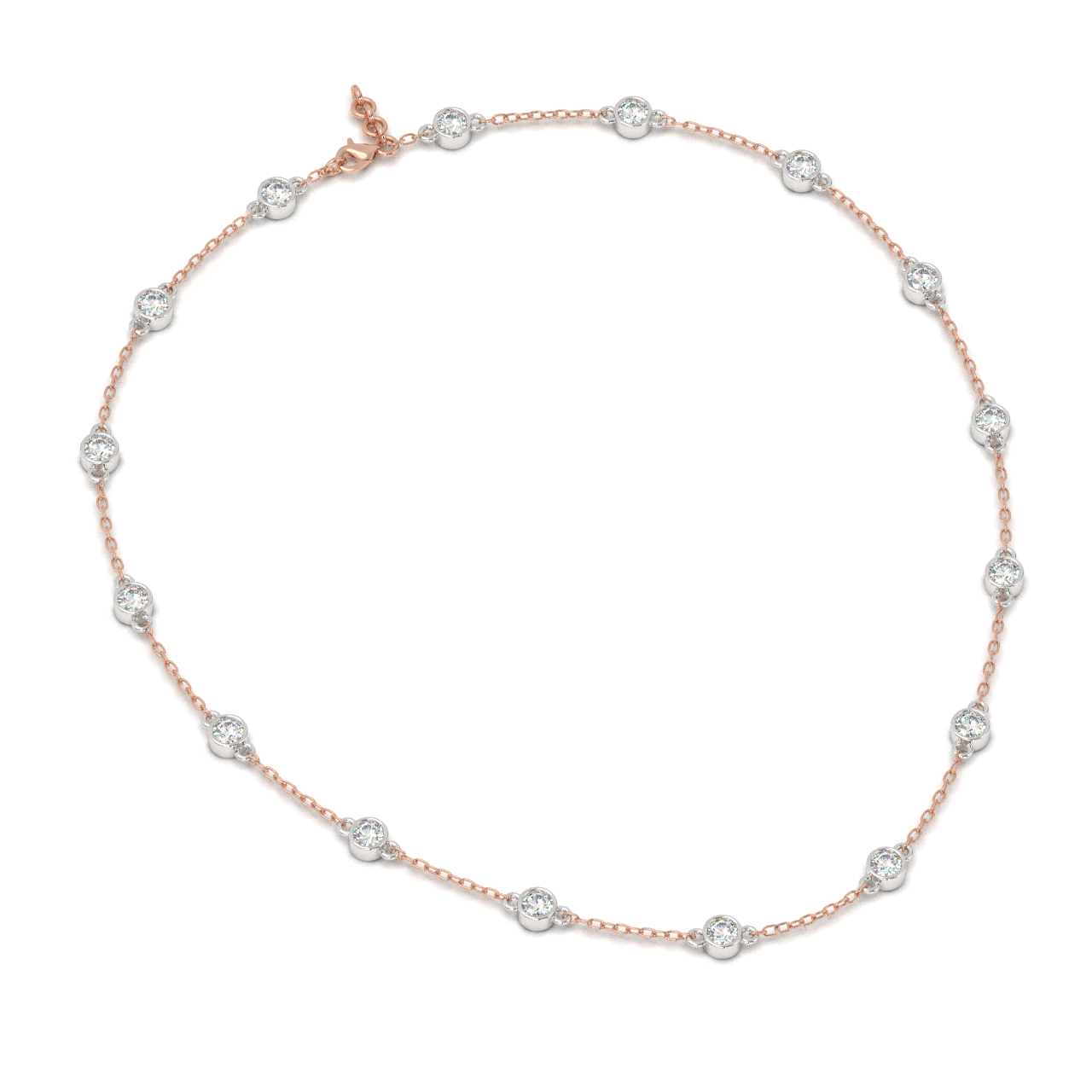 Station Necklace (Rose Gold)