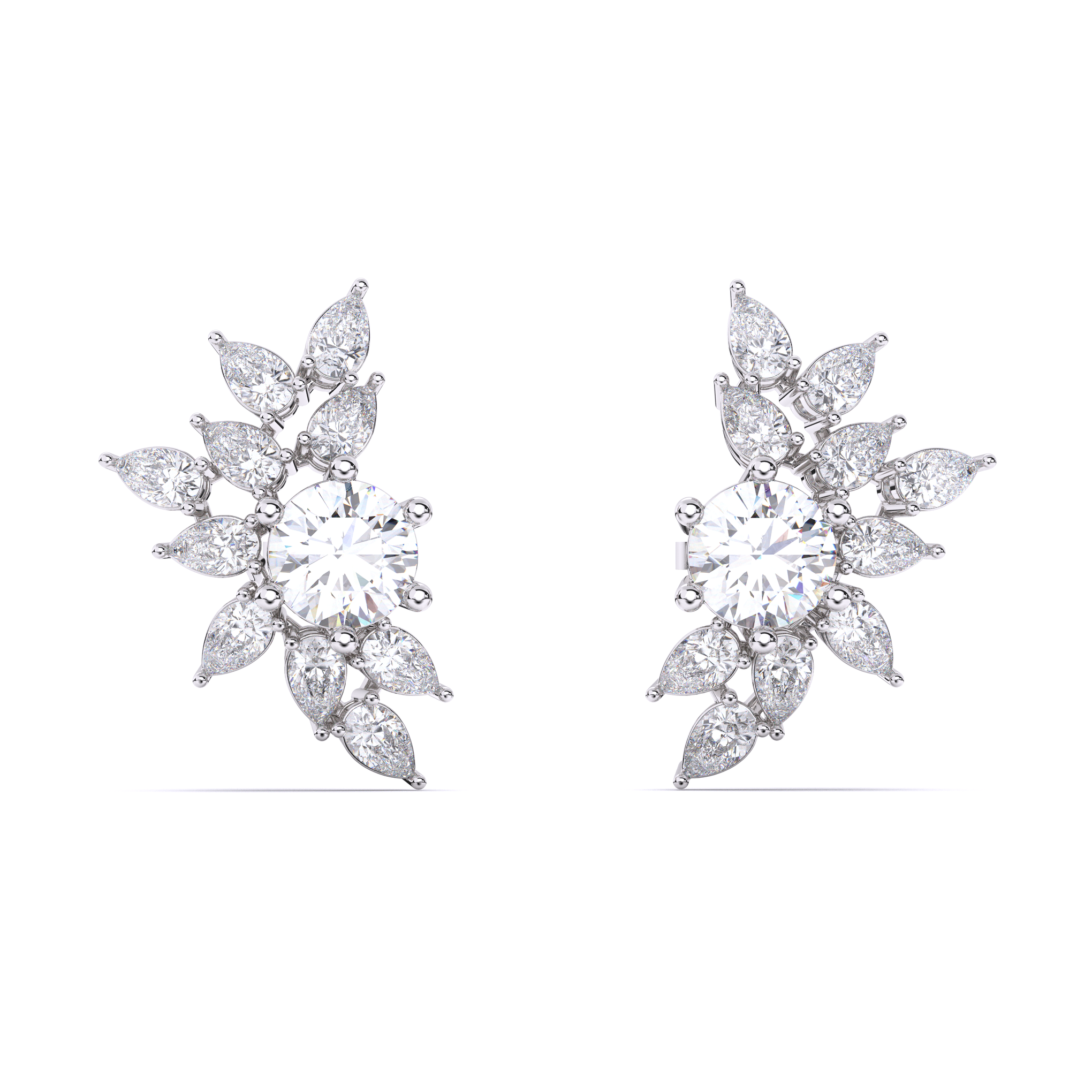 Crystal Petals Earrings