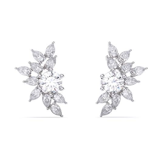 Crystal Petals Earrings