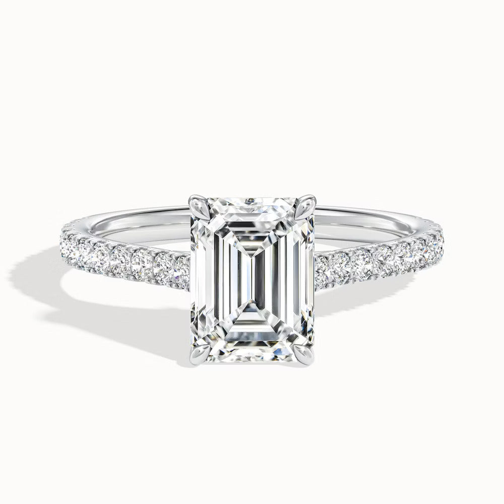 Timeless Grace Engagement Ring (Emerald Cut)