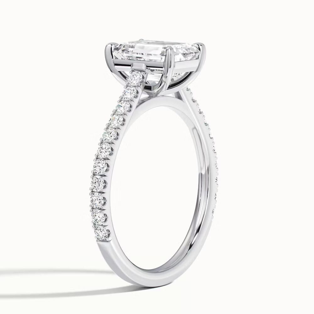 Timeless Grace Engagement Ring (Emerald Cut)