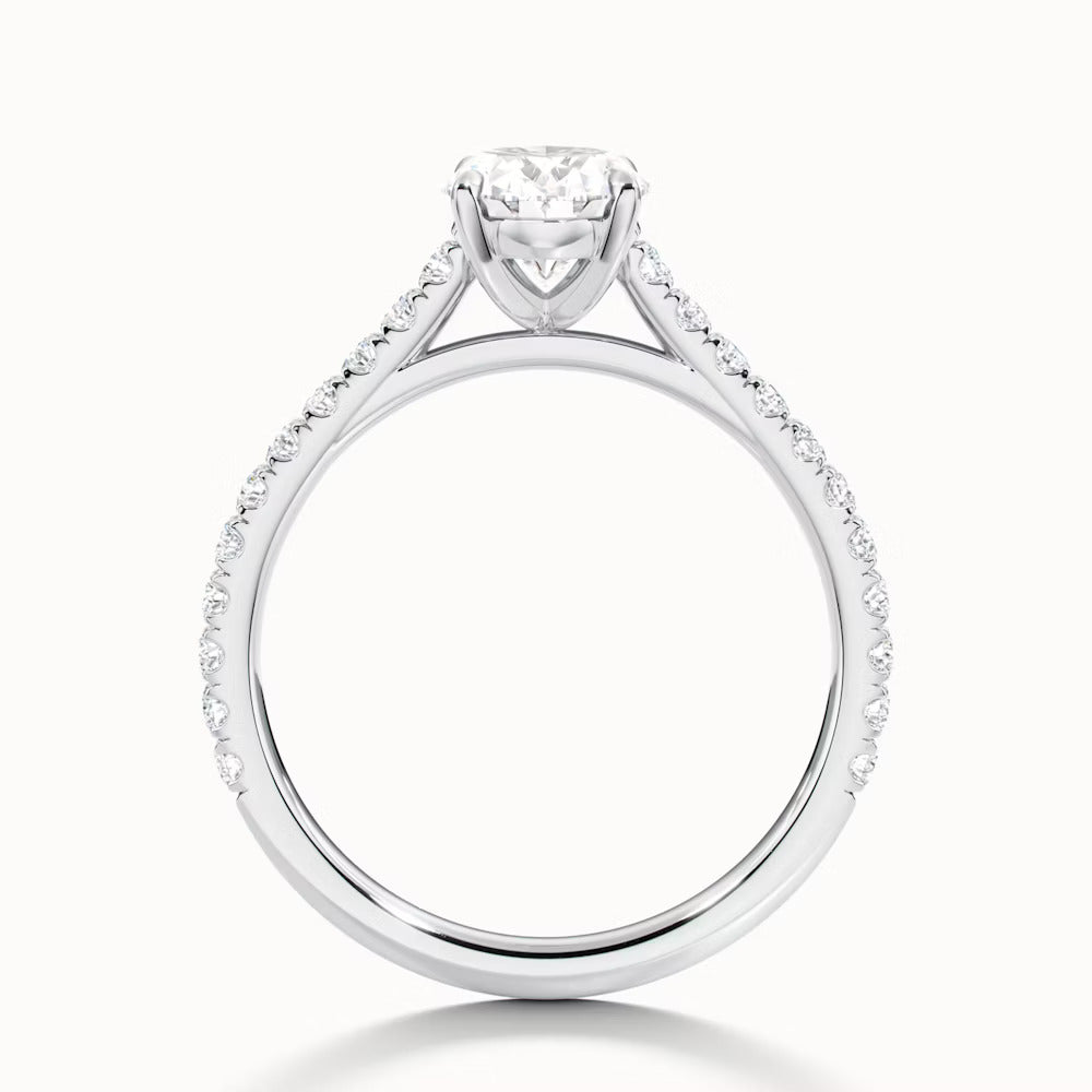 Timeless Grace Engagement Ring (Oval Pave)