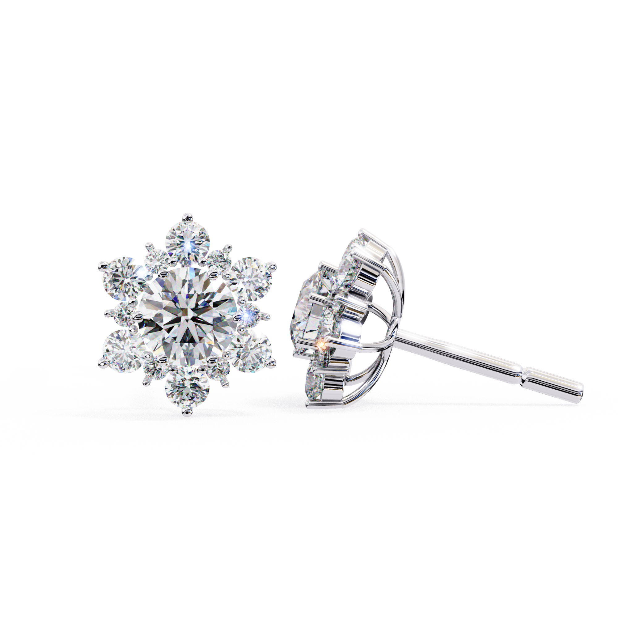 Round Petal Earrings