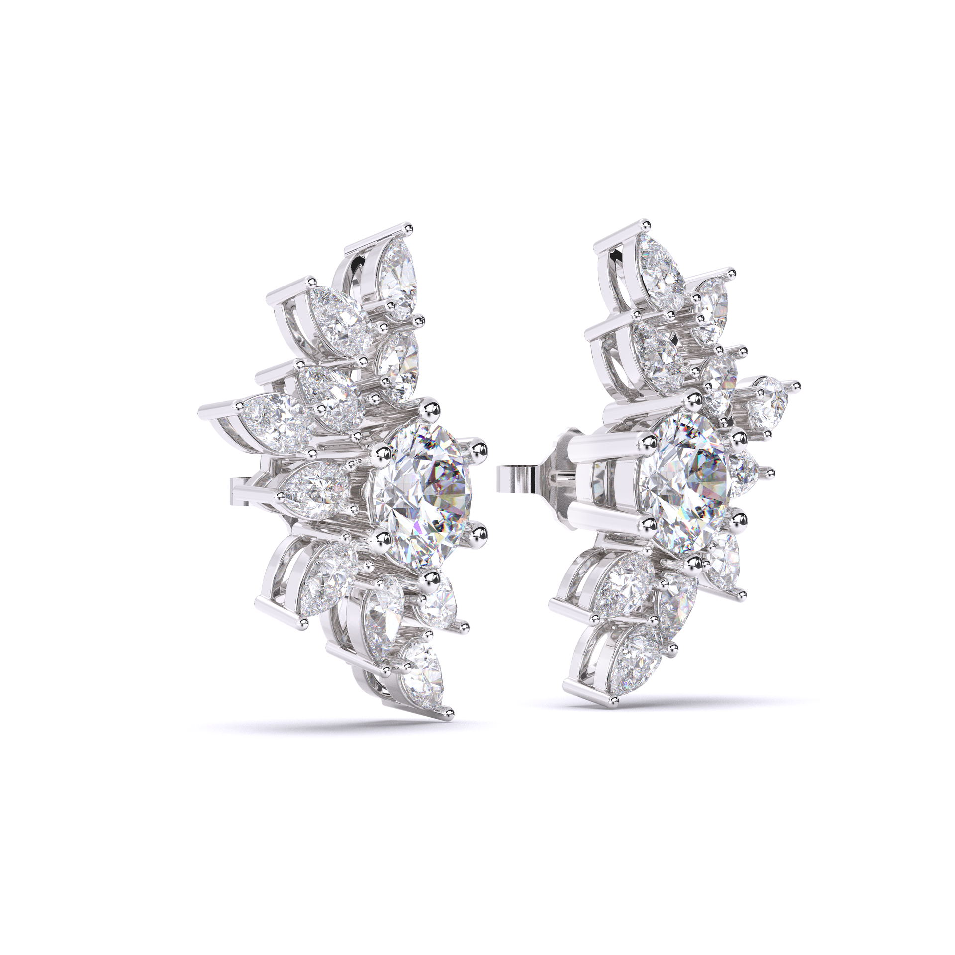 Crystal Petals Earrings