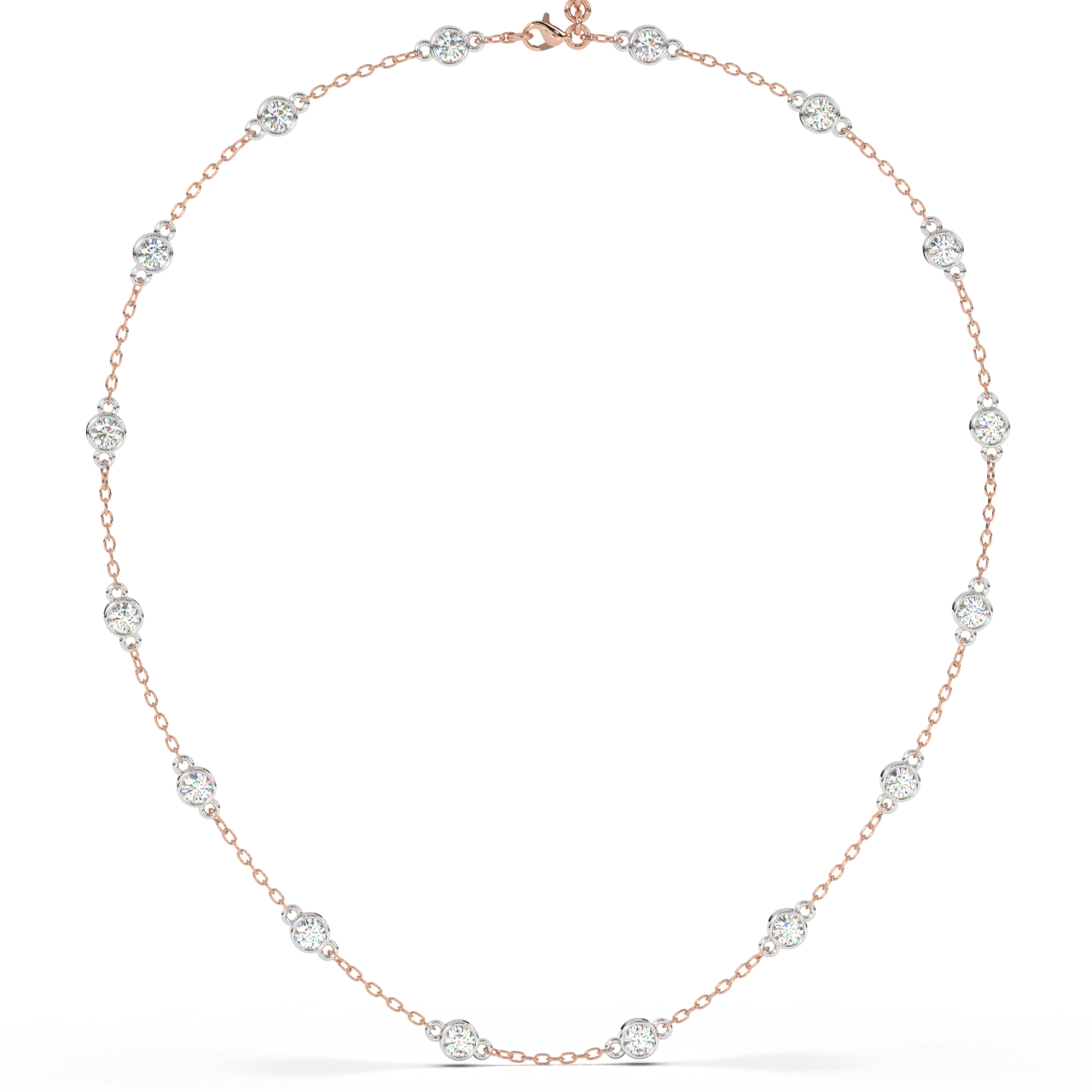 Station Necklace (Rose Gold)