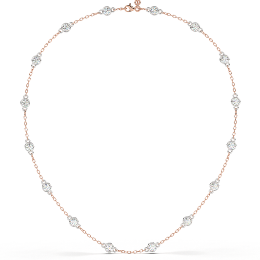 Station Necklace (Rose Gold)