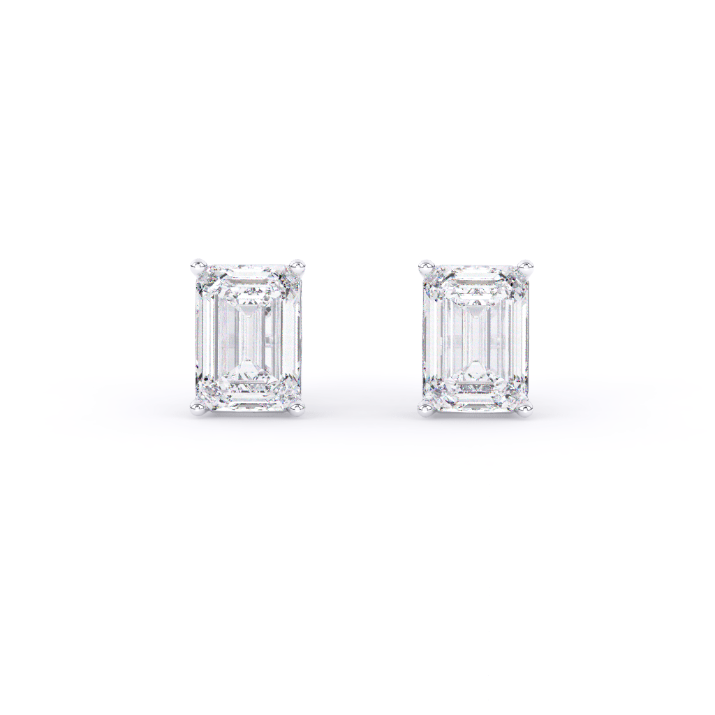 Stellar Luxe Earrings (Emerald Cut)