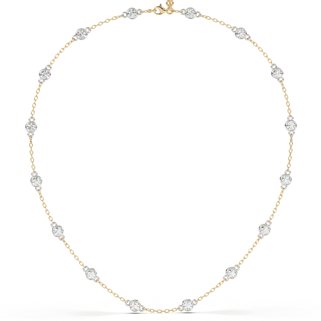 Station Necklace (Yellow Gold)