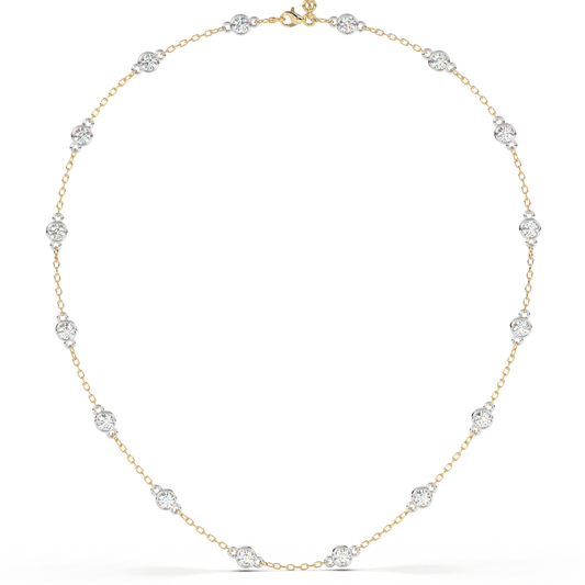 Station Necklace (Yellow Gold)