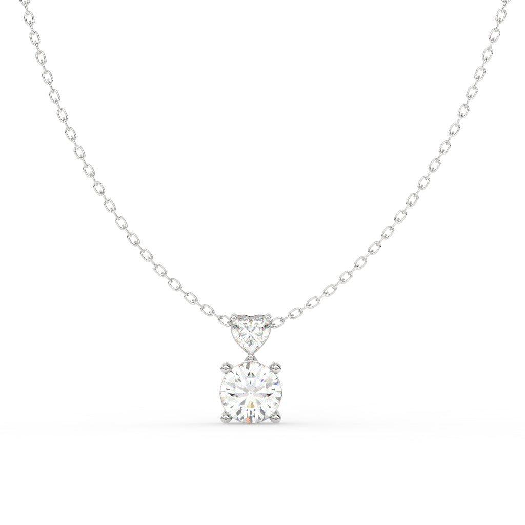 Hearts and Round Pendant