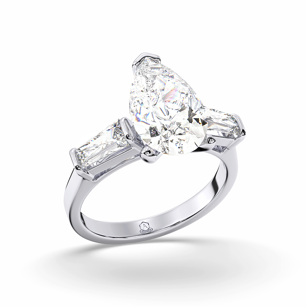 Pristine Pear Engagement Ring