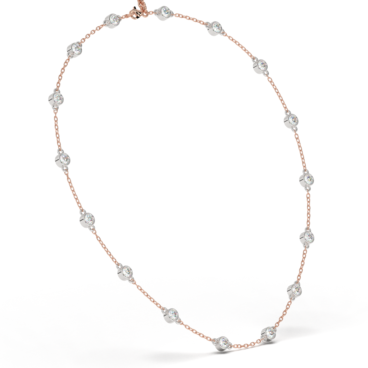 Station Necklace (Rose Gold)