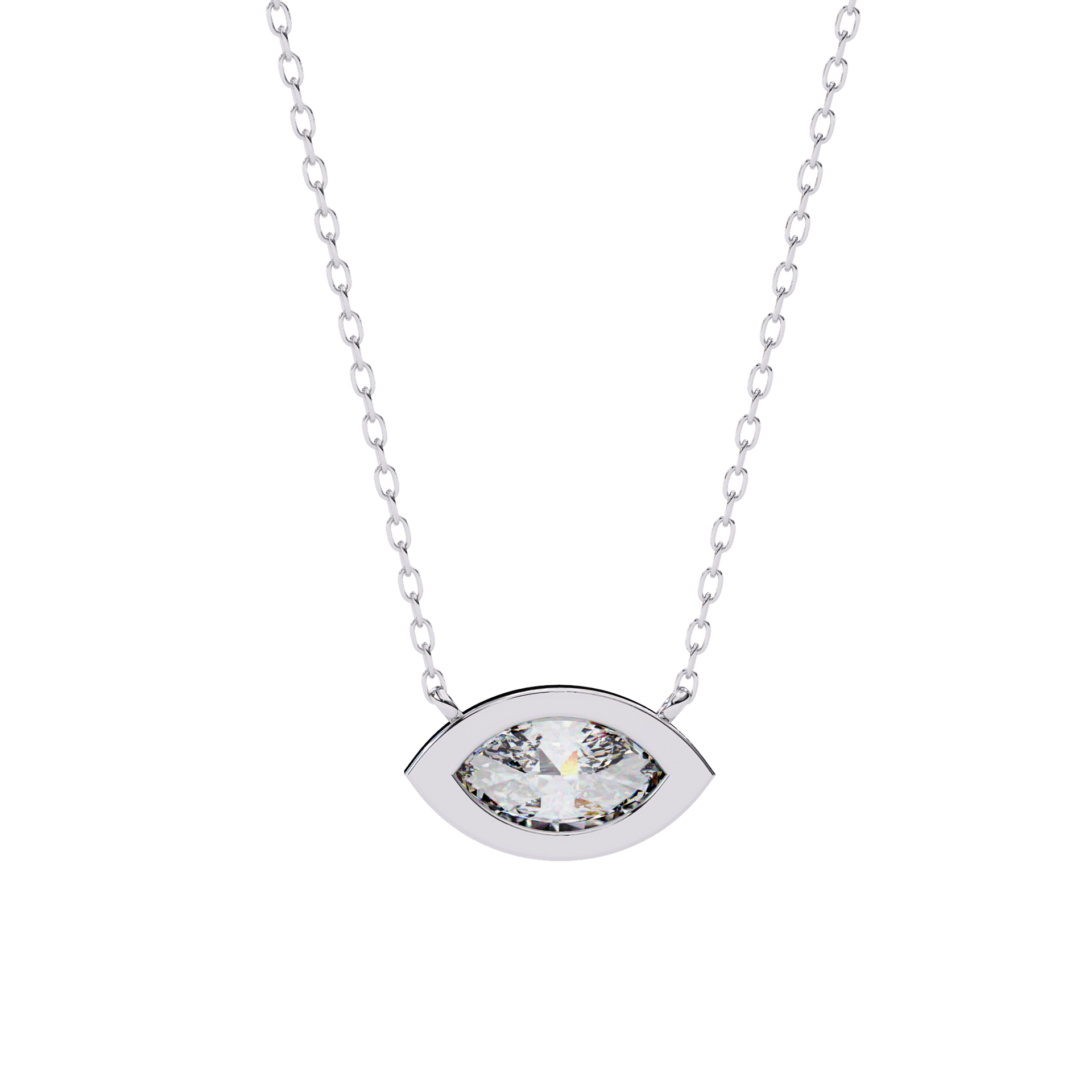 Brilliance Charm Pendant (Marquise Bezel)