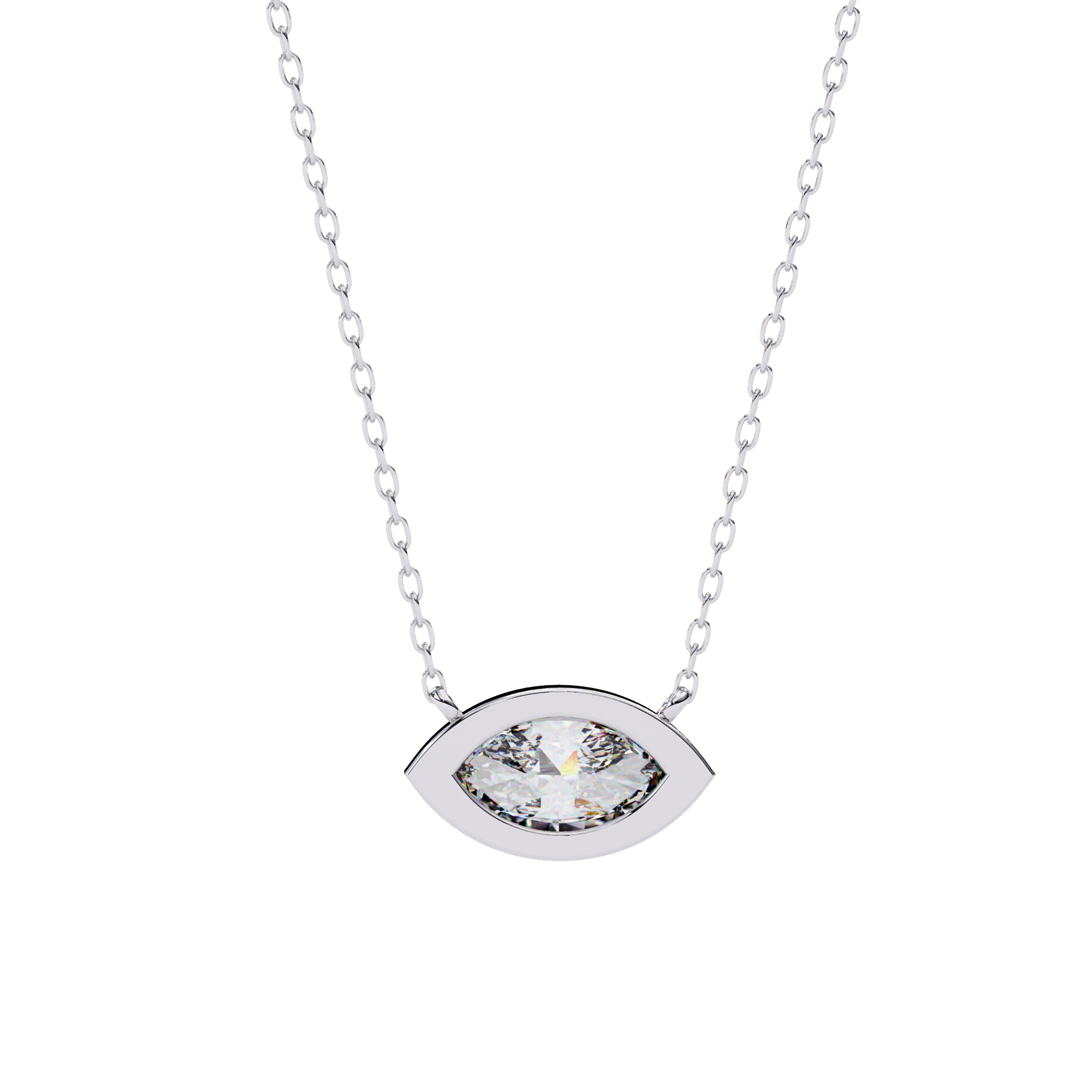 Brilliance Charm Pendant (Marquise Bezel)