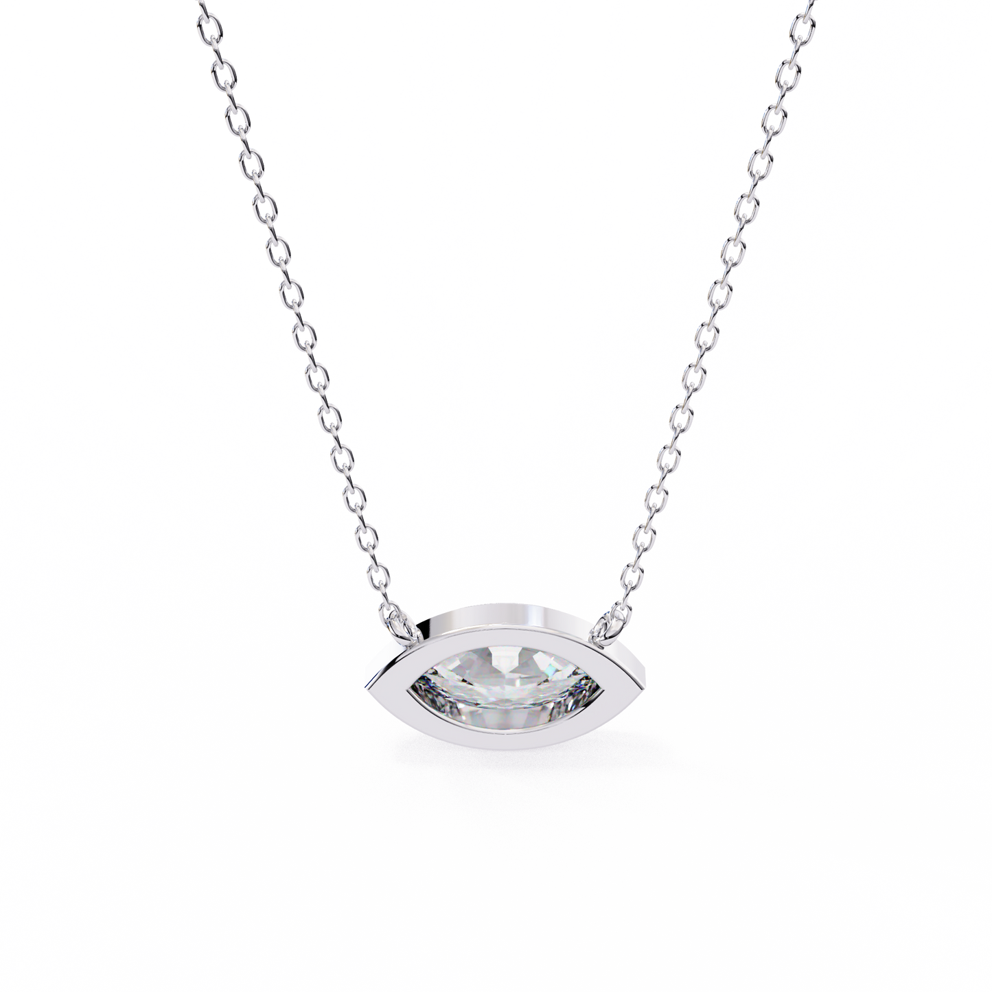Brilliance Charm Pendant (Marquise Bezel)