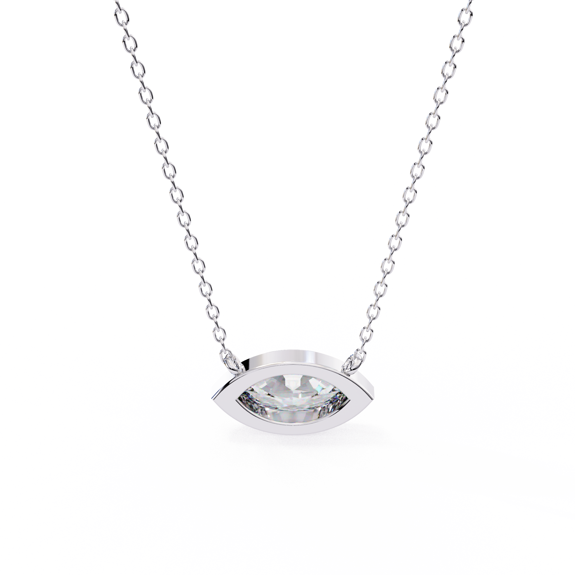 Brilliance Charm Pendant (Marquise Bezel)