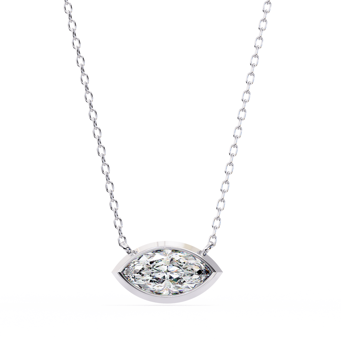 Brilliance Charm Pendant (Marquise Bezel)