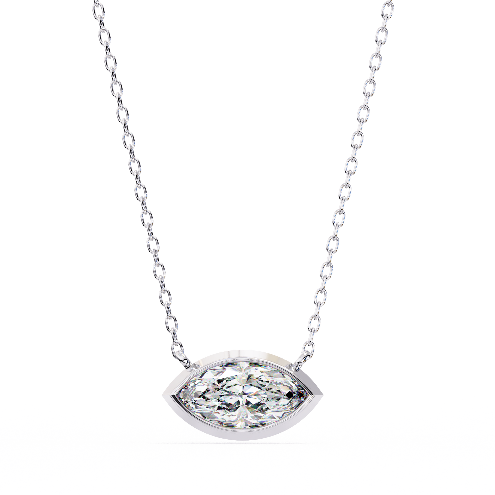 Brilliance Charm Pendant (Marquise Bezel)