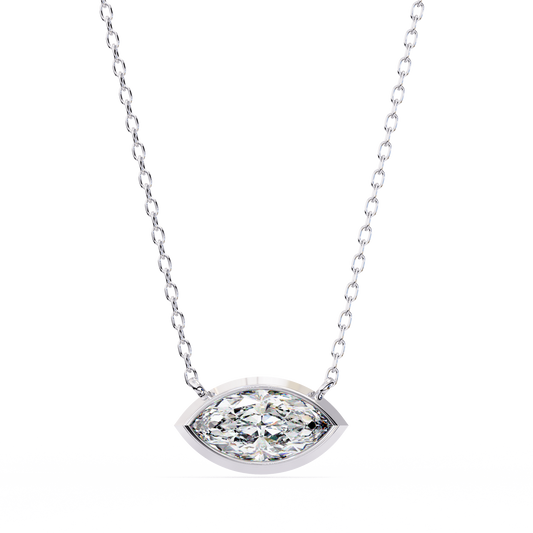 Brilliance Charm Pendant (Marquise Bezel)