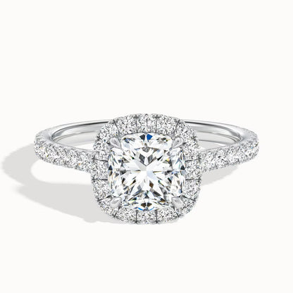 Timeless Grace Ring (Cushion Halo)