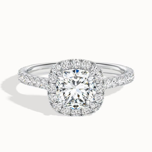 Timeless Grace Ring (Cushion Halo)