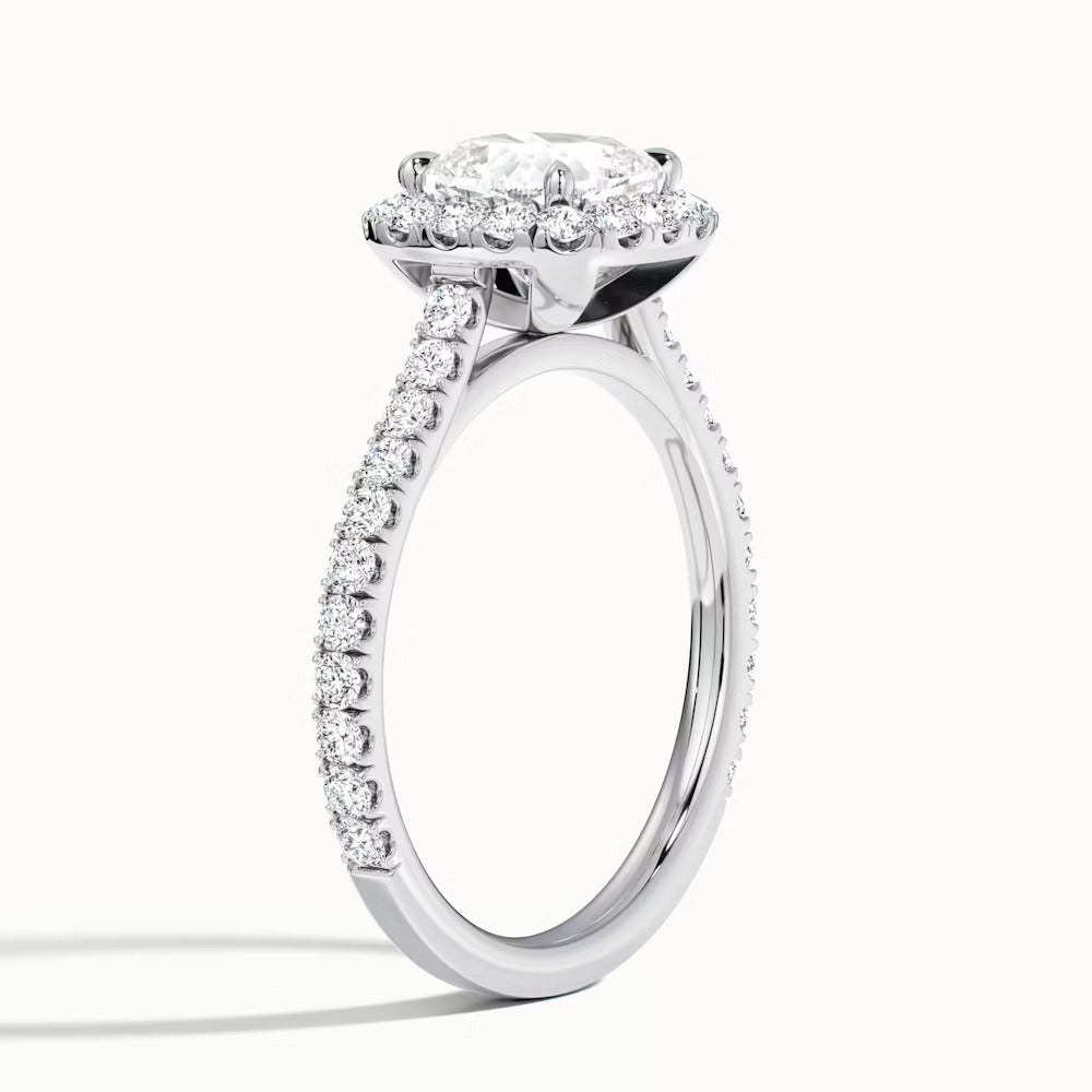 Timeless Grace Ring (Cushion Halo)