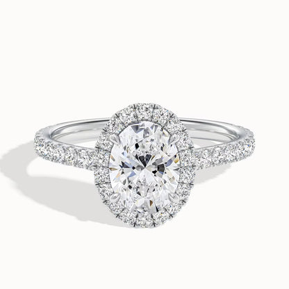 Timeless Grace Ring  (Oval Halo)