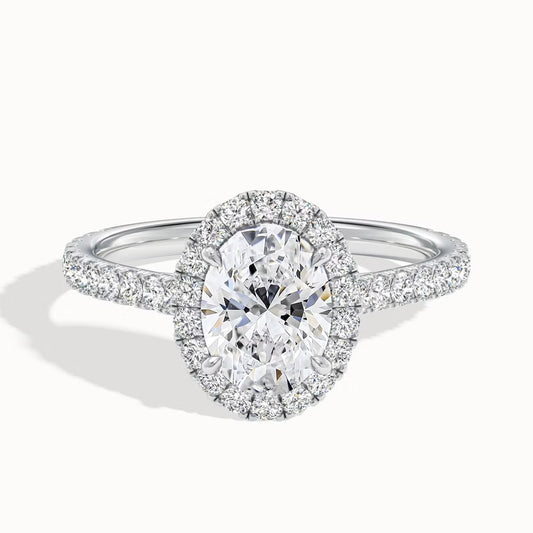 Timeless Grace Ring  (Oval Halo)