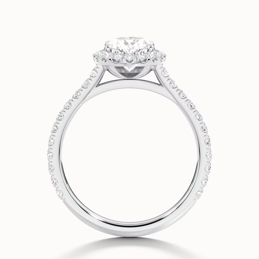 Timeless Grace Ring  (Oval Halo)