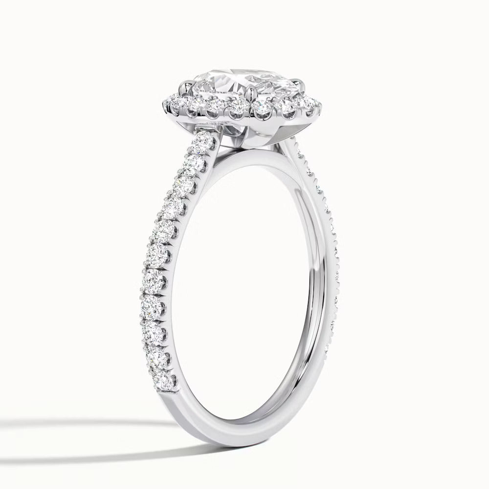 Timeless Grace Ring  (Oval Halo)