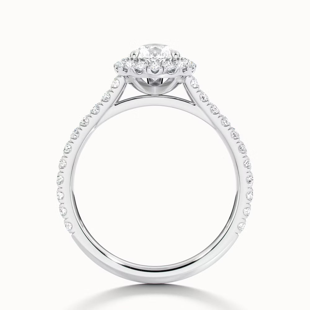 Timeless Grace Ring (Pear Halo)